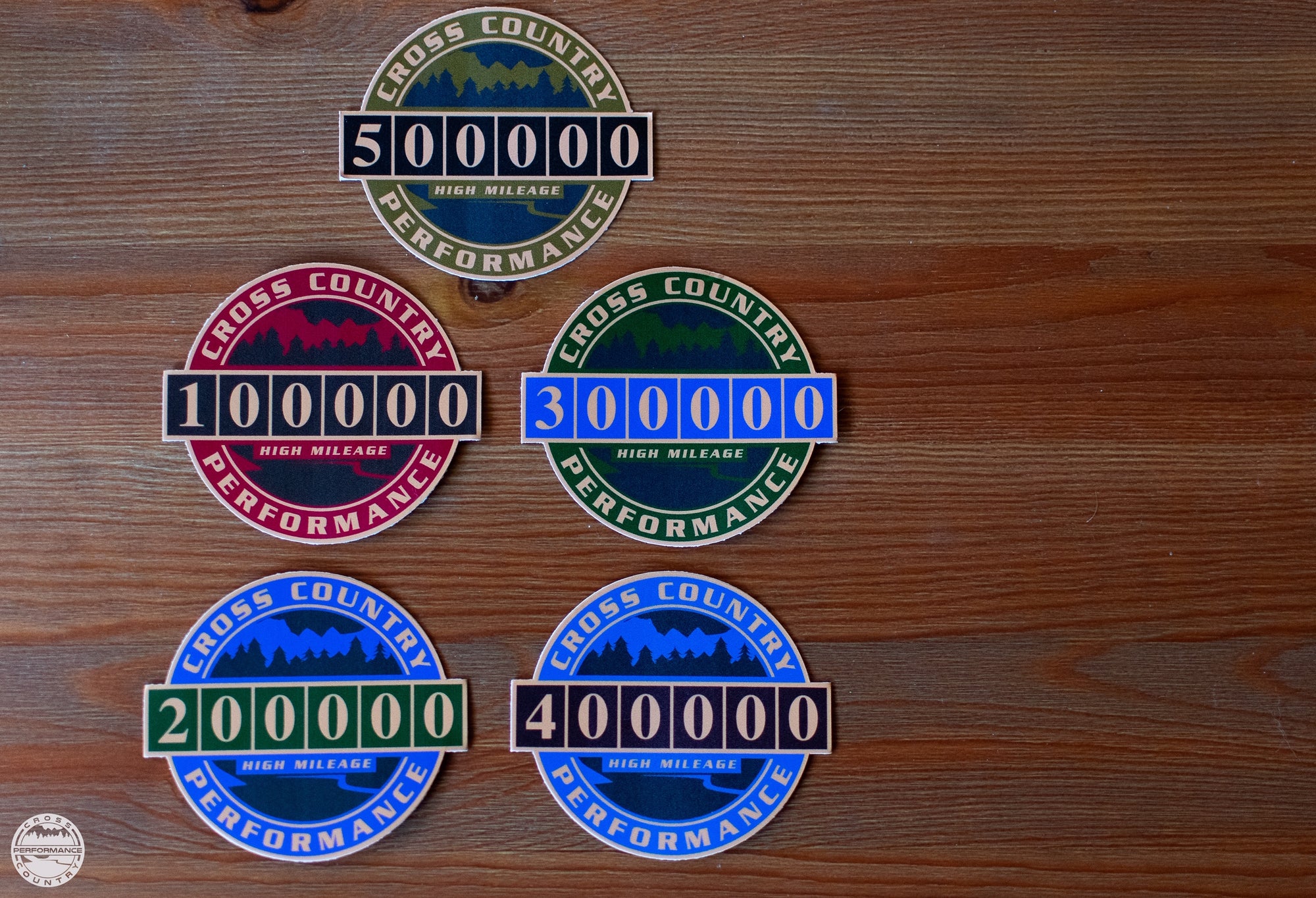 100K High Mileage Badge Sticker - Cross Country Performance